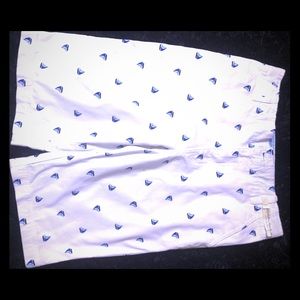 White Nautical Youth Boy Shorts
